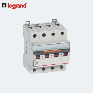 Interruptor magnetotérmico DX³ 25kA de alta entrada y bajo tornillo de arranque 4P 400Vac - 20A - curva C - 4 módulos LEGRAND INDUSTRIALGES